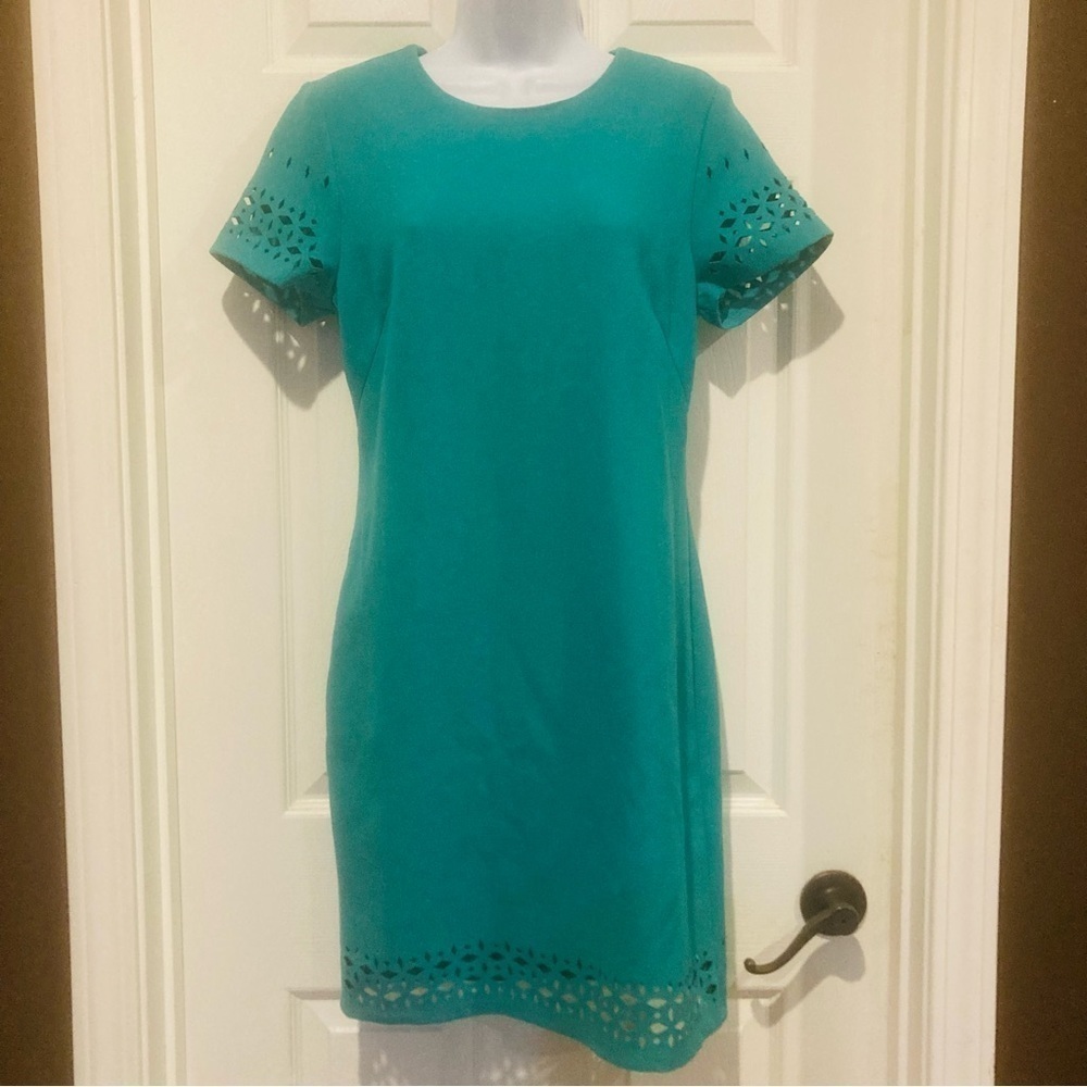 Ladies Banana Republic Green Dress with Cut Out Details